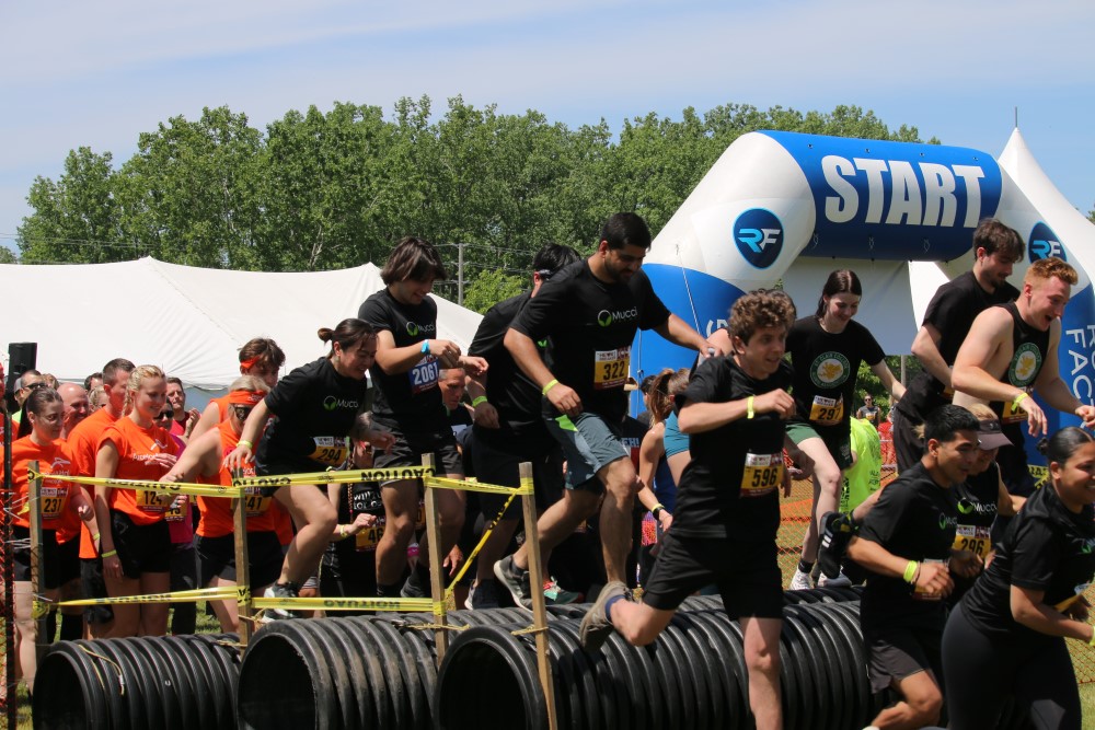 People participating in the Heart Breaker Run Challenge